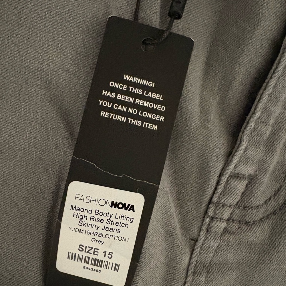 Fashion Nova Women's Skinny Jeans - Gray - Picture 2 of 4